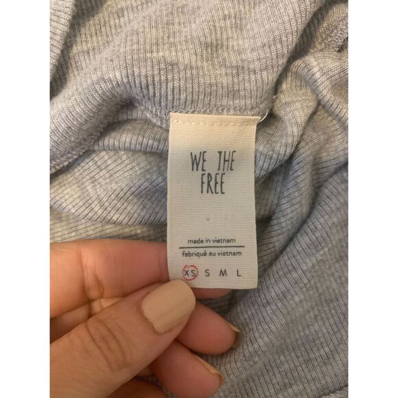 We The Free 3/4 sleeves asymmetrical off shoulder oversize tunic top size XS - Picture 4 of 8